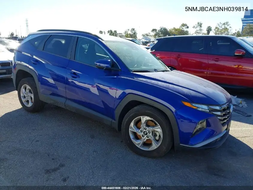 5NMJBCAE3NH039814 2022 Hyundai Tucson Sel