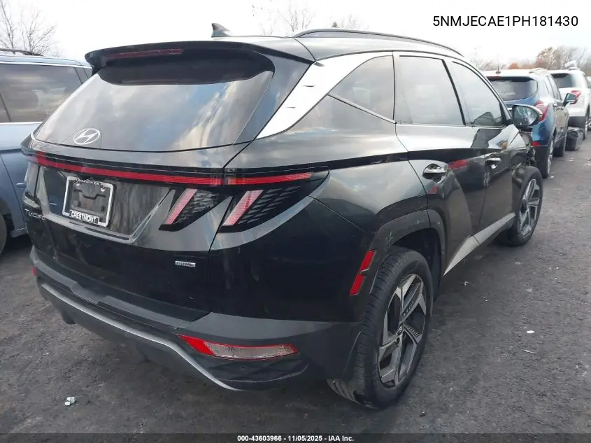 5NMJECAE1PH181430 2023 Hyundai Tucson Limited
