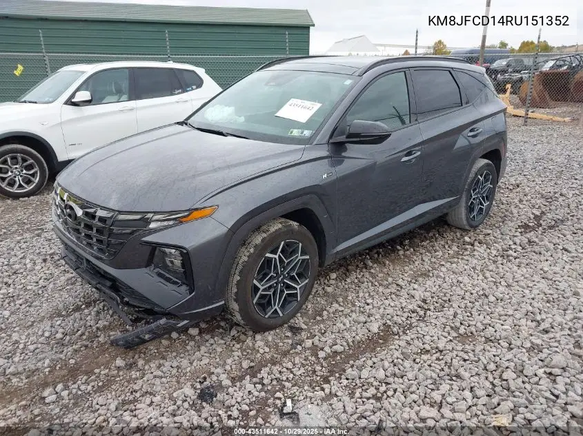 KM8JFCD14RU151352 2024 Hyundai Tucson Hybrid N Line