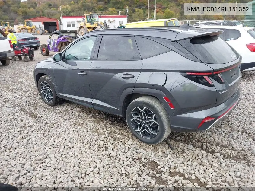 KM8JFCD14RU151352 2024 Hyundai Tucson Hybrid N Line