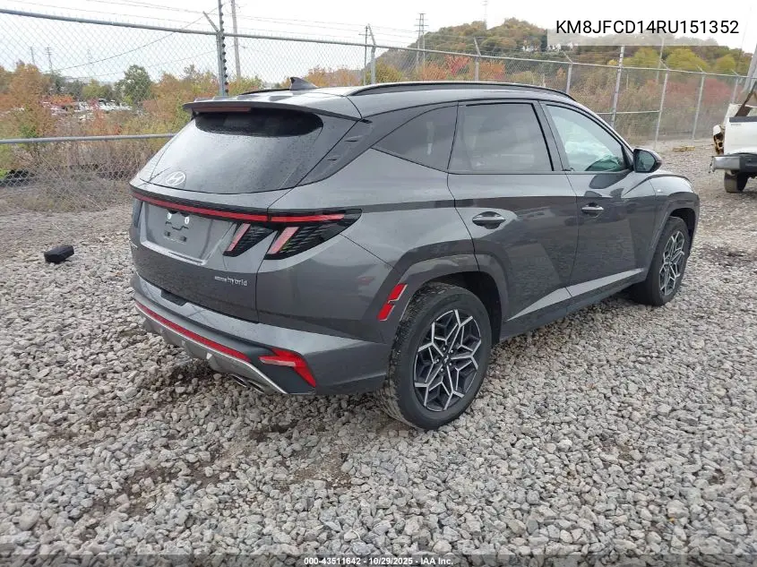 KM8JFCD14RU151352 2024 Hyundai Tucson Hybrid N Line