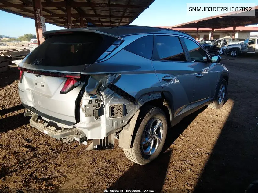 5NMJB3DE7RH387892 2024 Hyundai Tucson Sel