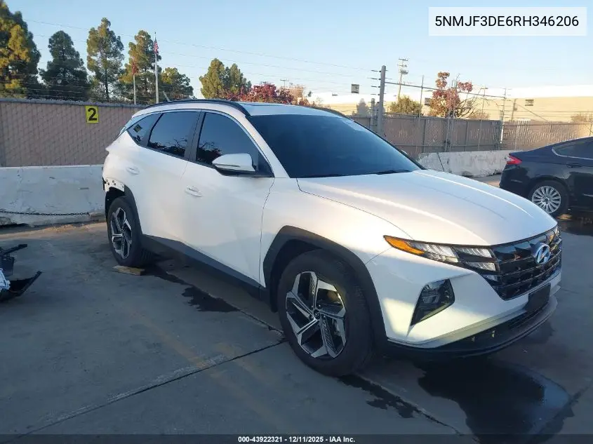 5NMJF3DE6RH346206 2024 Hyundai Tucson Sel