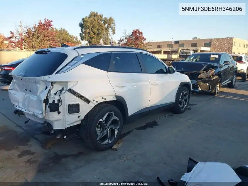 5NMJF3DE6RH346206 2024 Hyundai Tucson Sel