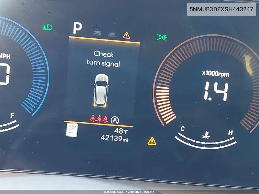 5NMJB3DEXSH443247 2025 Hyundai Tucson Sel