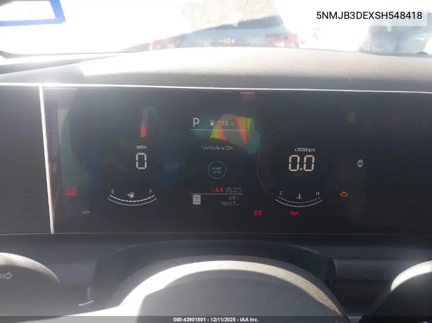 5NMJB3DEXSH548418 2025 Hyundai Tucson Sel