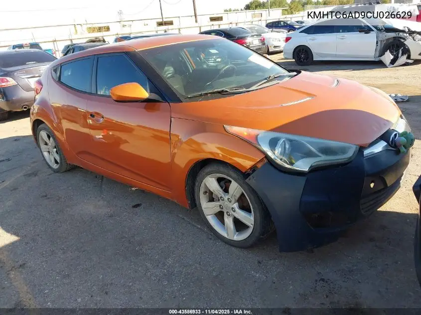 KMHTC6AD9CU026629 2012 Hyundai Veloster Base W/Black