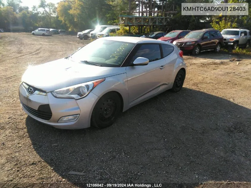 KMHTC6AD9DU128403 2013 Hyundai Veloster