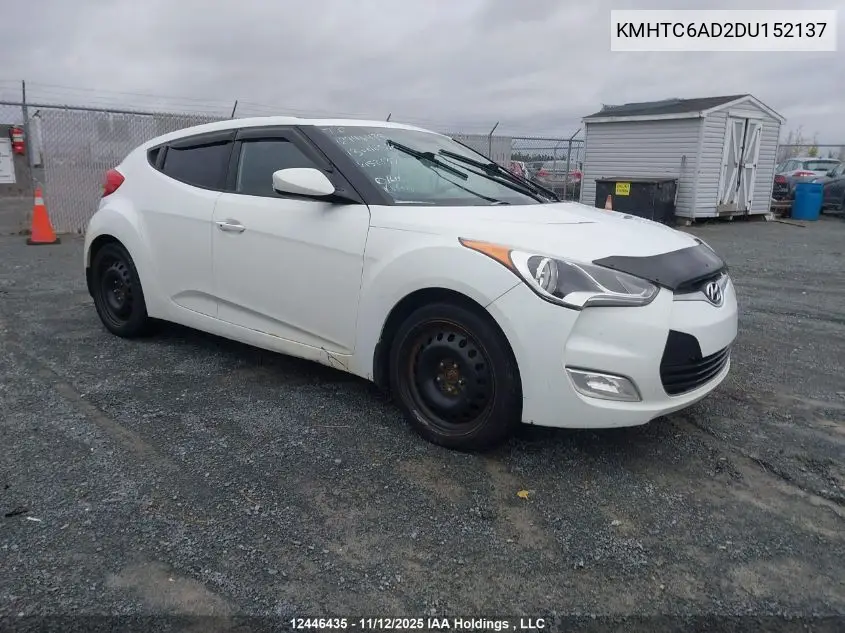 KMHTC6AD2DU152137 2013 Hyundai Veloster Tech