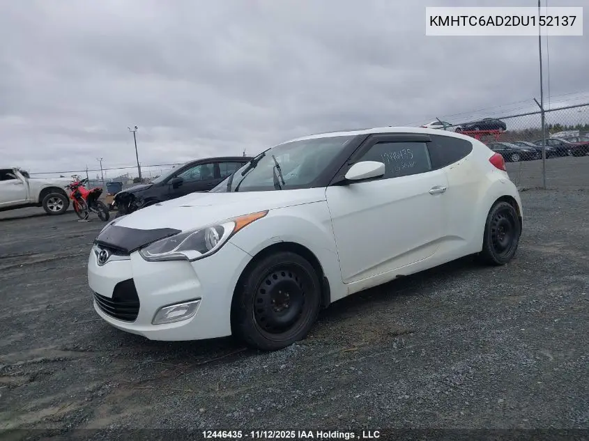 KMHTC6AD2DU152137 2013 Hyundai Veloster Tech