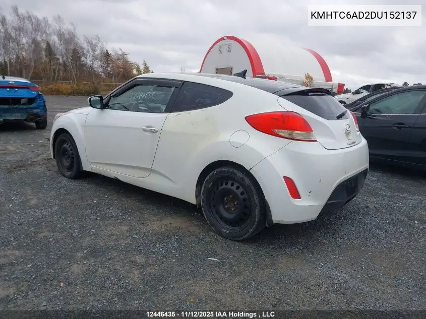 KMHTC6AD2DU152137 2013 Hyundai Veloster Tech