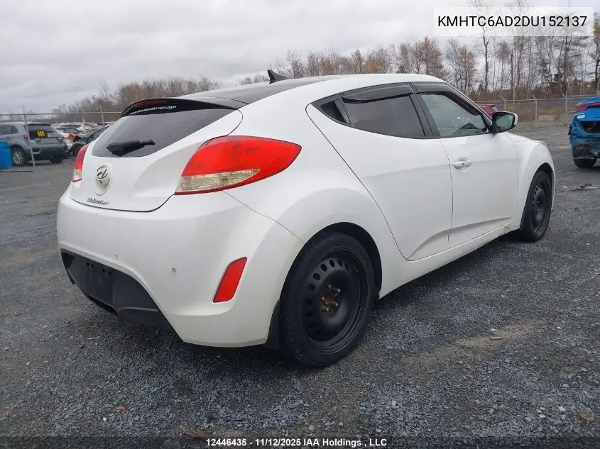 KMHTC6AD2DU152137 2013 Hyundai Veloster Tech