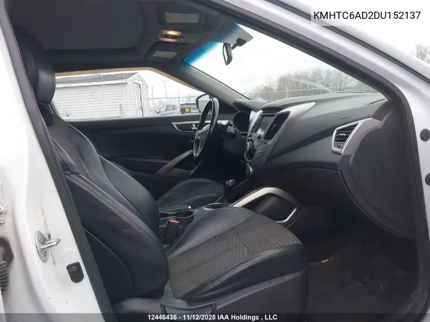 KMHTC6AD2DU152137 2013 Hyundai Veloster Tech