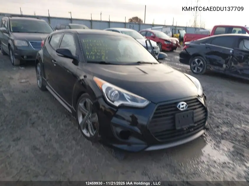 KMHTC6AE0DU137709 2013 Hyundai Veloster Turbo