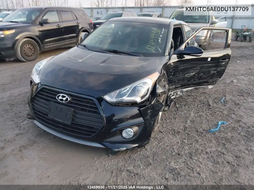 KMHTC6AE0DU137709 2013 Hyundai Veloster Turbo