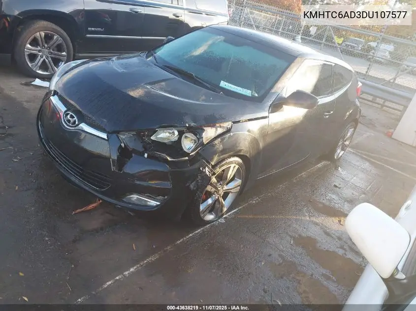 KMHTC6AD3DU107577 2013 Hyundai Veloster Base W/Gray