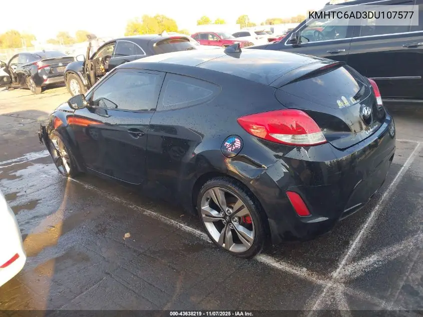 KMHTC6AD3DU107577 2013 Hyundai Veloster Base W/Gray