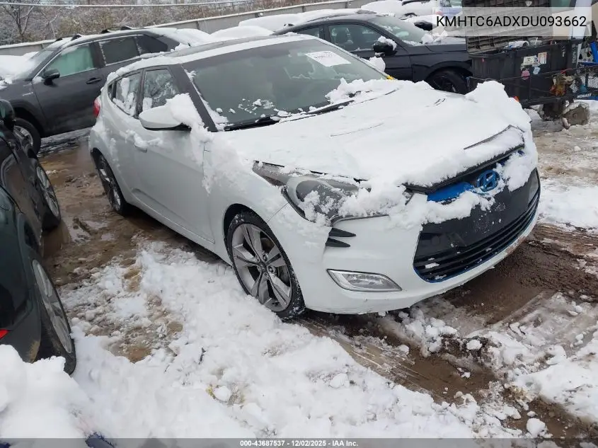 KMHTC6ADXDU093662 2013 Hyundai Veloster Base W/Gray