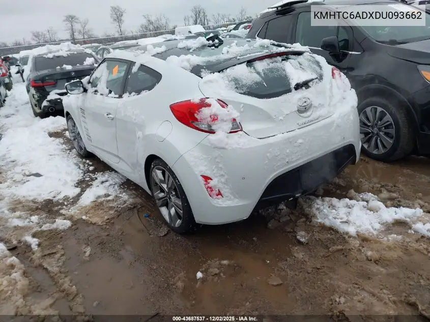 KMHTC6ADXDU093662 2013 Hyundai Veloster Base W/Gray