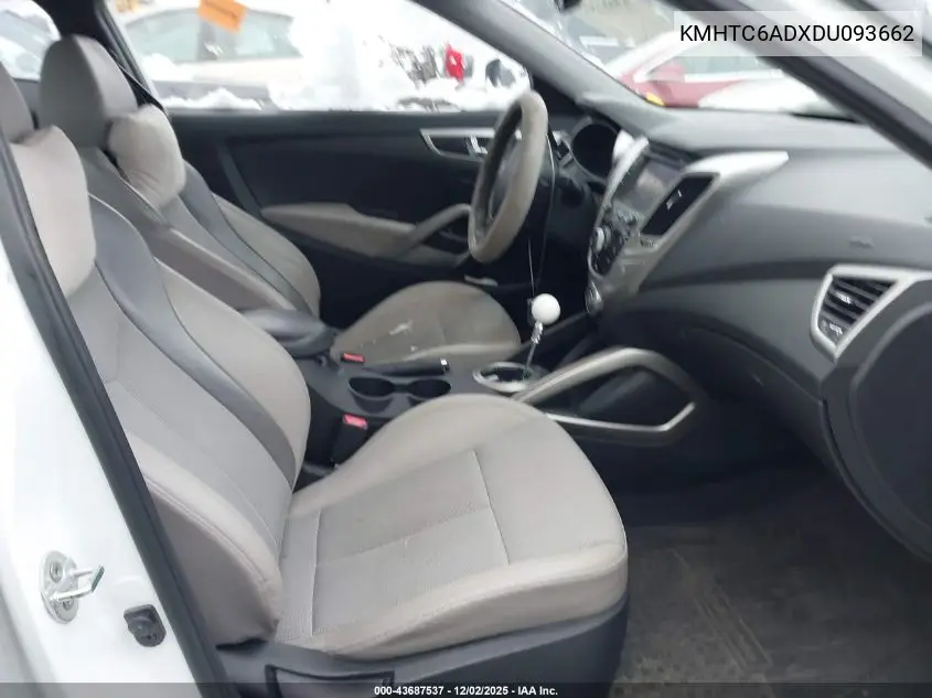 KMHTC6ADXDU093662 2013 Hyundai Veloster Base W/Gray