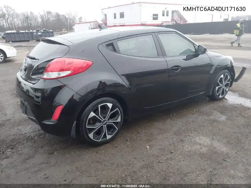 KMHTC6AD4DU171630 2013 Hyundai Veloster Base W/Gray