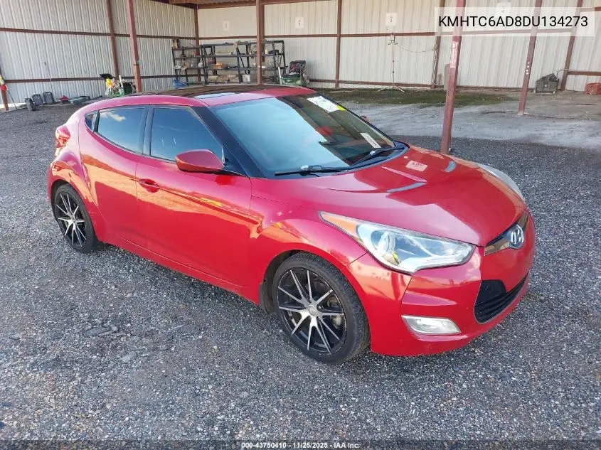 KMHTC6AD8DU134273 2013 Hyundai Veloster Base W/Gray