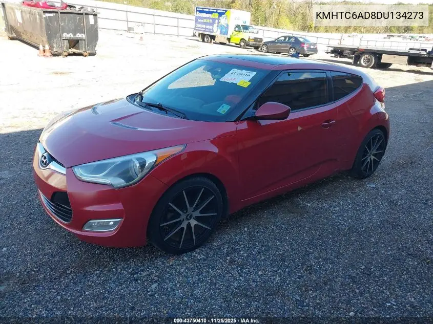 KMHTC6AD8DU134273 2013 Hyundai Veloster Base W/Gray