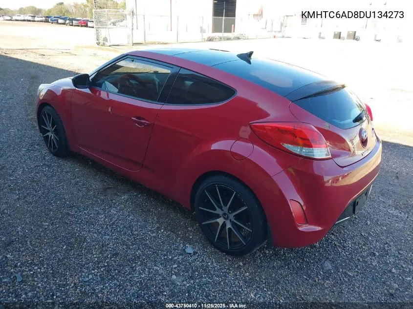KMHTC6AD8DU134273 2013 Hyundai Veloster Base W/Gray
