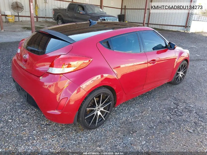 KMHTC6AD8DU134273 2013 Hyundai Veloster Base W/Gray