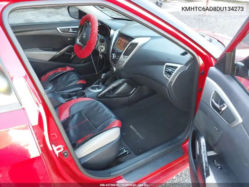 KMHTC6AD8DU134273 2013 Hyundai Veloster Base W/Gray