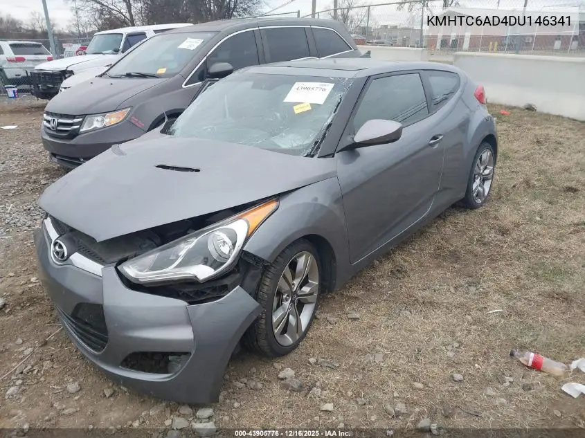 KMHTC6AD4DU146341 2013 Hyundai Veloster Base W/Black