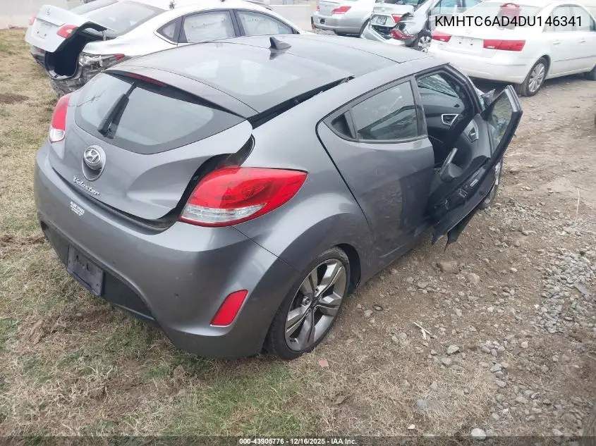 KMHTC6AD4DU146341 2013 Hyundai Veloster Base W/Black