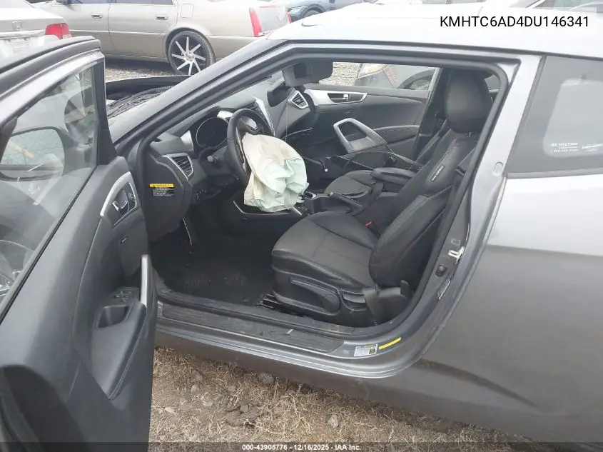 KMHTC6AD4DU146341 2013 Hyundai Veloster Base W/Black