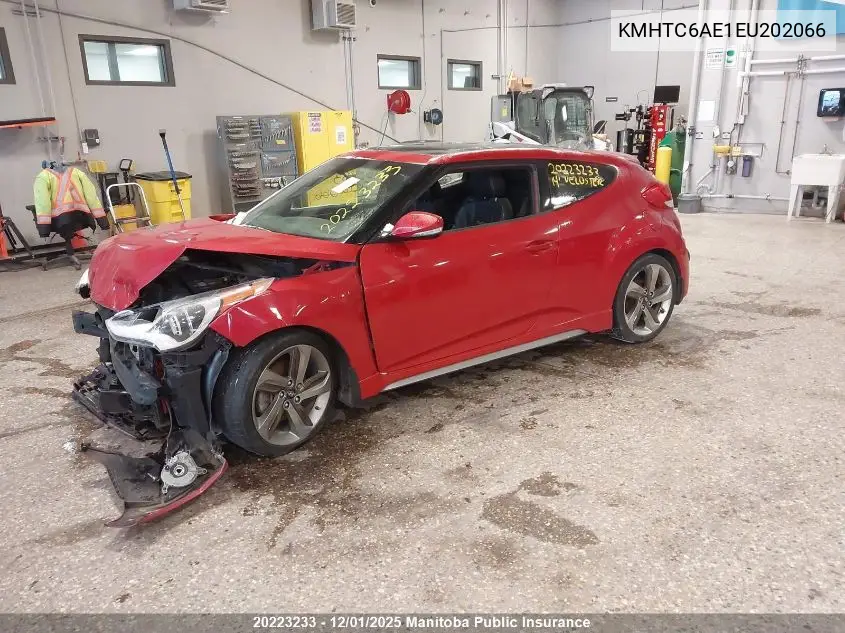 KMHTC6AE1EU202066 2014 Hyundai Veloster Turbo