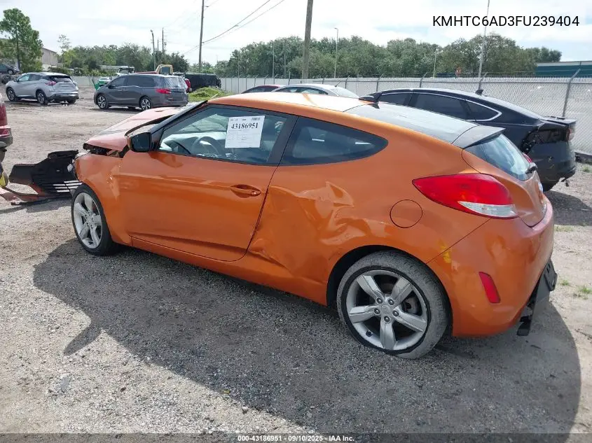 KMHTC6AD3FU239404 2015 Hyundai Veloster