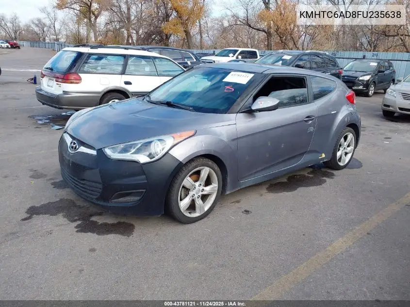 KMHTC6AD8FU235638 2015 Hyundai Veloster