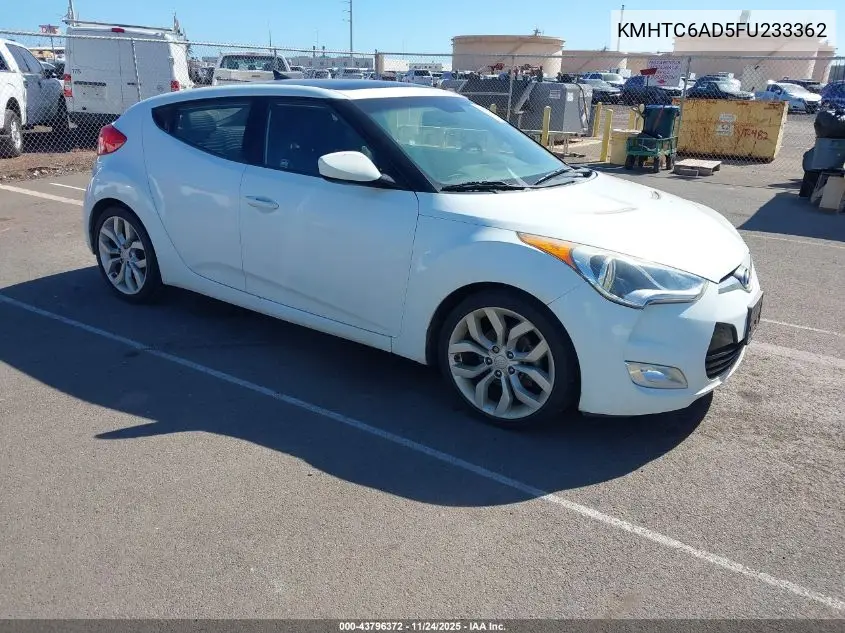 KMHTC6AD5FU233362 2015 Hyundai Veloster