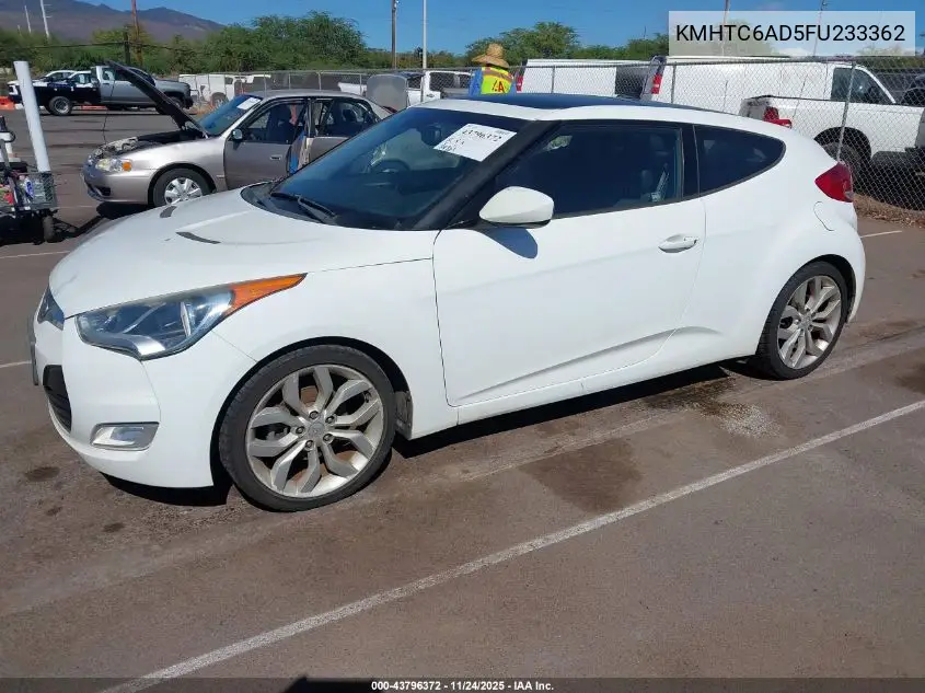 KMHTC6AD5FU233362 2015 Hyundai Veloster