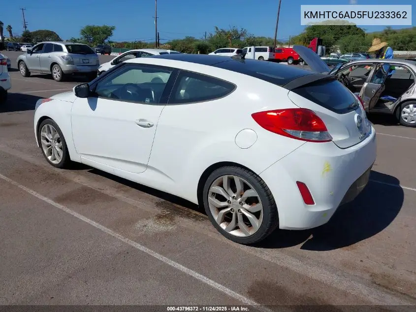 KMHTC6AD5FU233362 2015 Hyundai Veloster