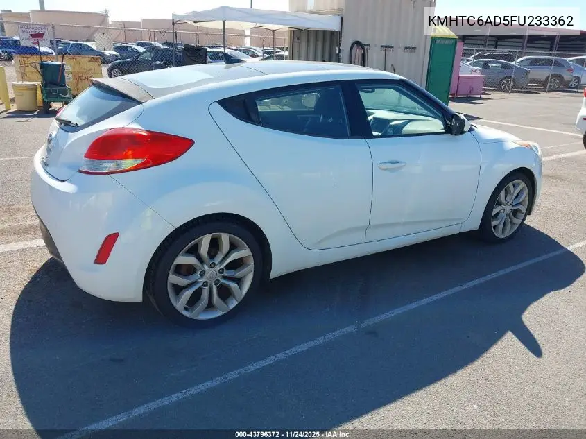 KMHTC6AD5FU233362 2015 Hyundai Veloster