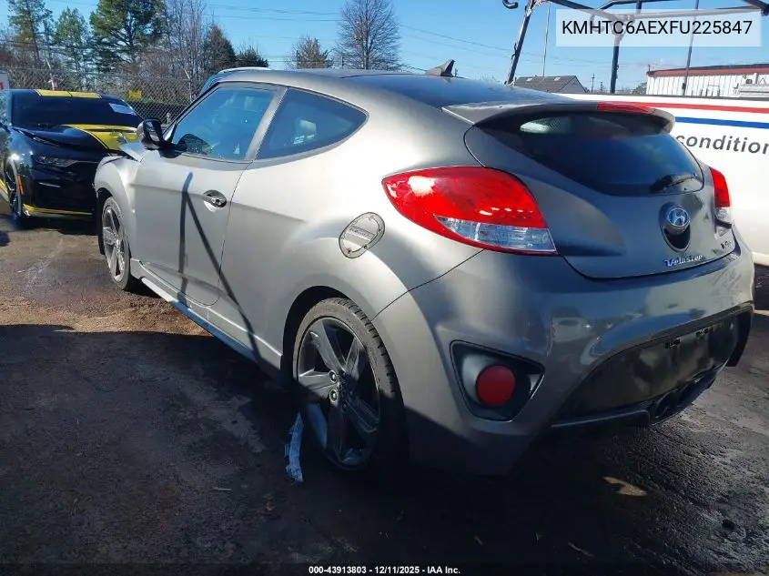 KMHTC6AEXFU225847 2015 Hyundai Veloster Turbo