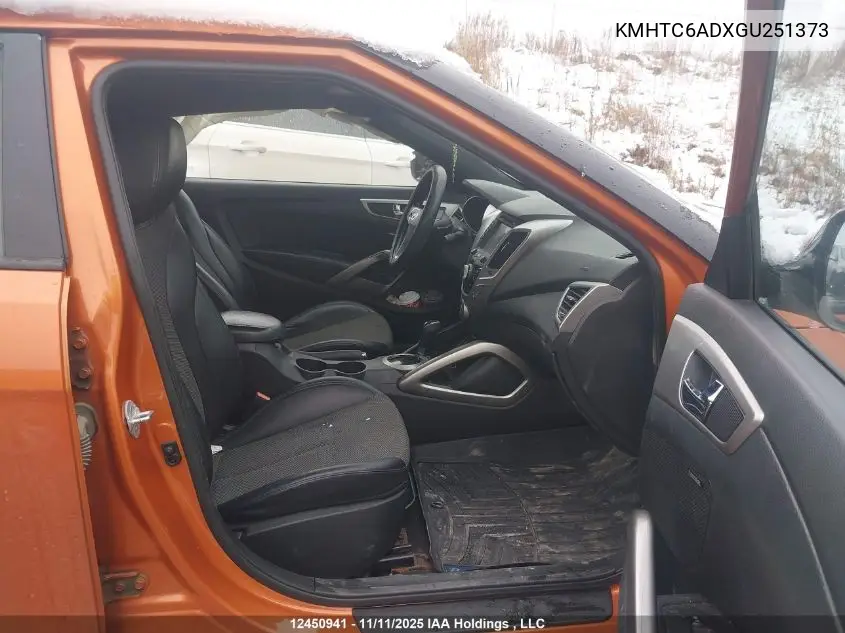 KMHTC6ADXGU251373 2016 Hyundai Veloster Tech
