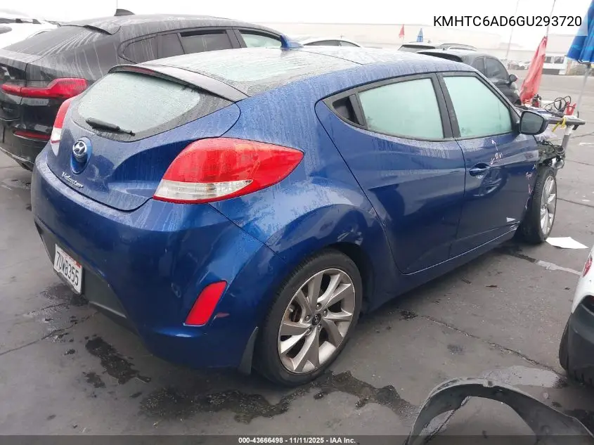 KMHTC6AD6GU293720 2016 Hyundai Veloster