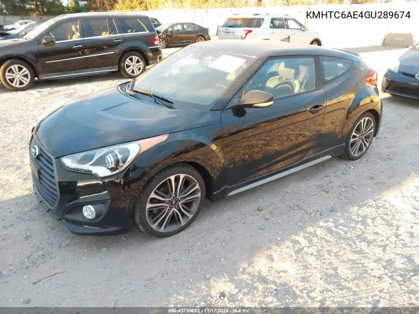 KMHTC6AE4GU289674 2016 Hyundai Veloster Turbo
