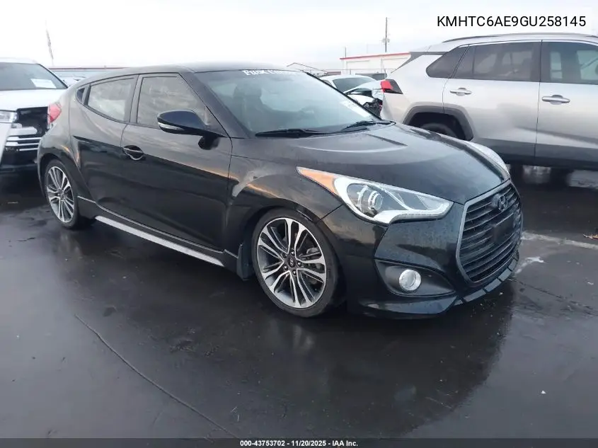 KMHTC6AE9GU258145 2016 Hyundai Veloster Turbo