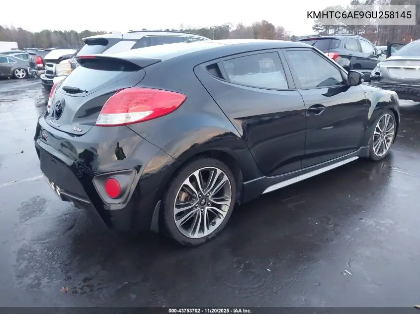 KMHTC6AE9GU258145 2016 Hyundai Veloster Turbo