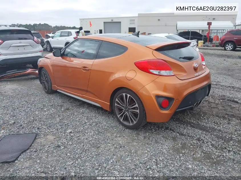 KMHTC6AE2GU282397 2016 Hyundai Veloster Turbo