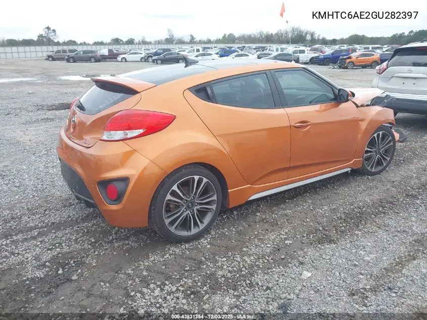 KMHTC6AE2GU282397 2016 Hyundai Veloster Turbo