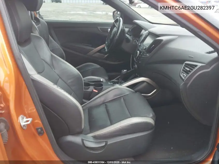 KMHTC6AE2GU282397 2016 Hyundai Veloster Turbo