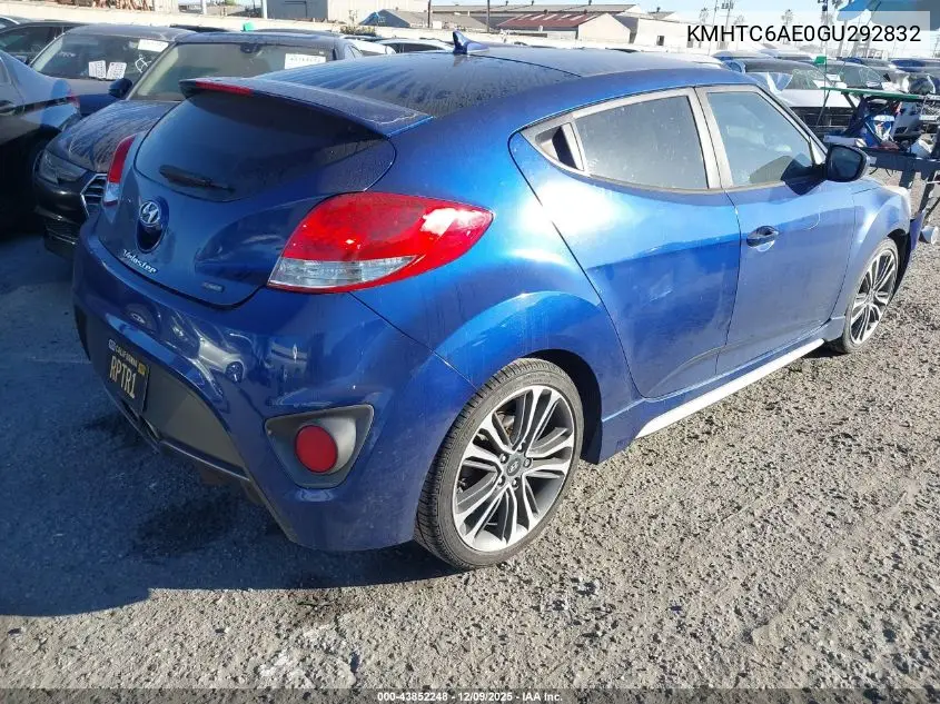 KMHTC6AE0GU292832 2016 Hyundai Veloster Turbo R-Spec